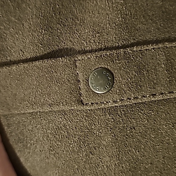 Coach Vallie sz 6 olive green boots suede - Picture 2 of 8